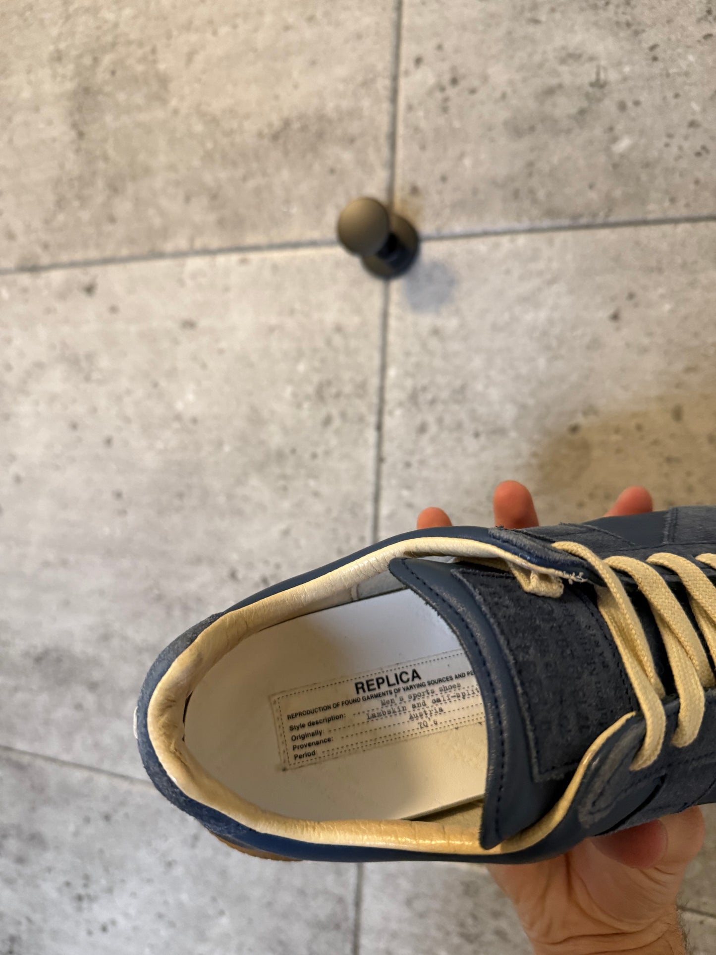 Maison Margiela navy replica gats