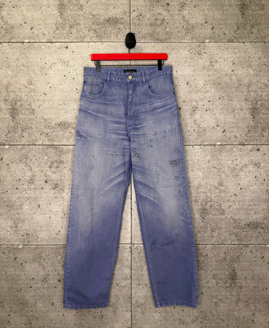 Balenciaga Mudwash Faded Japanese Workwear Denim