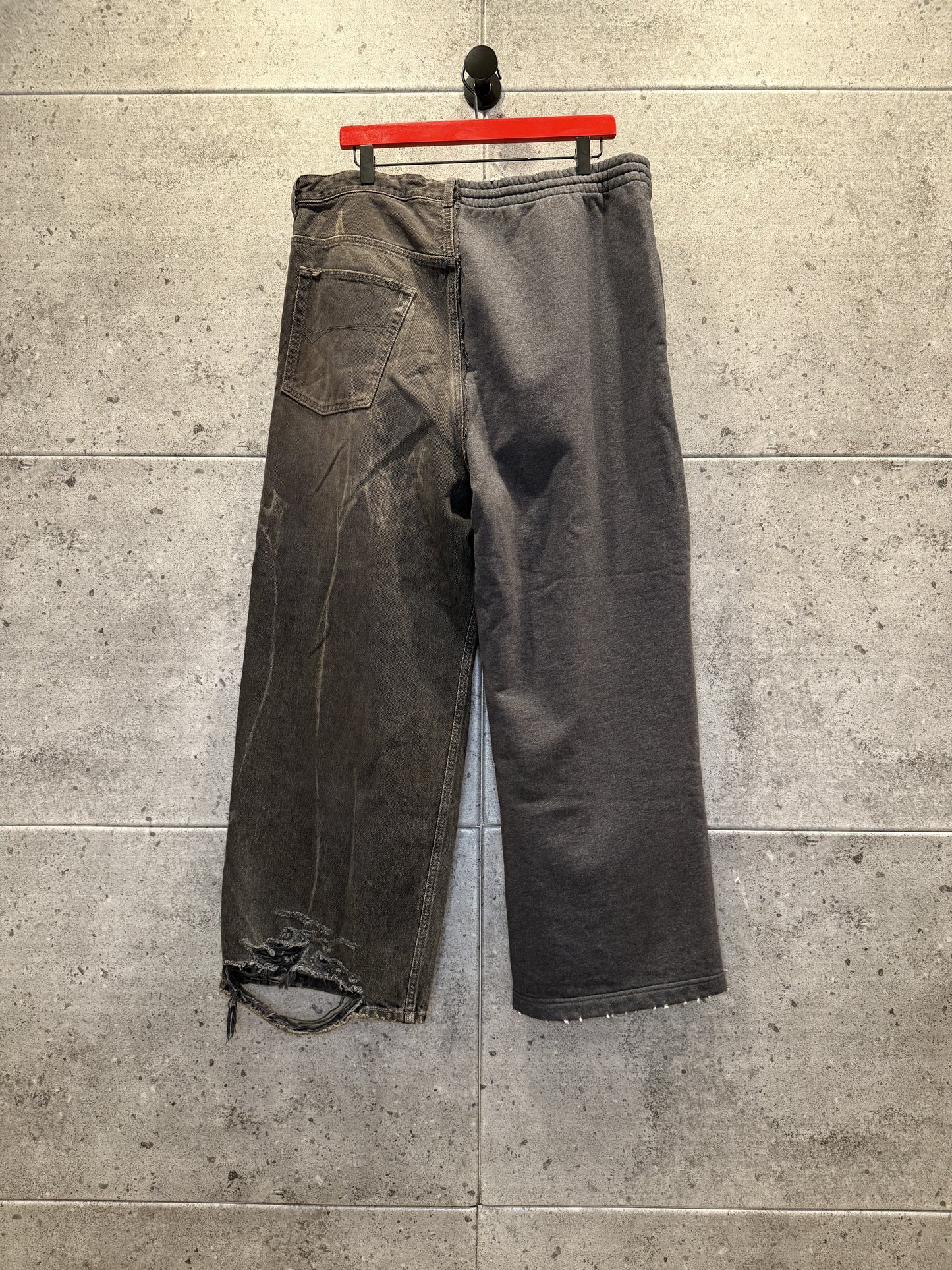 Balenciaga Hybrid Baggy Distressed Denim