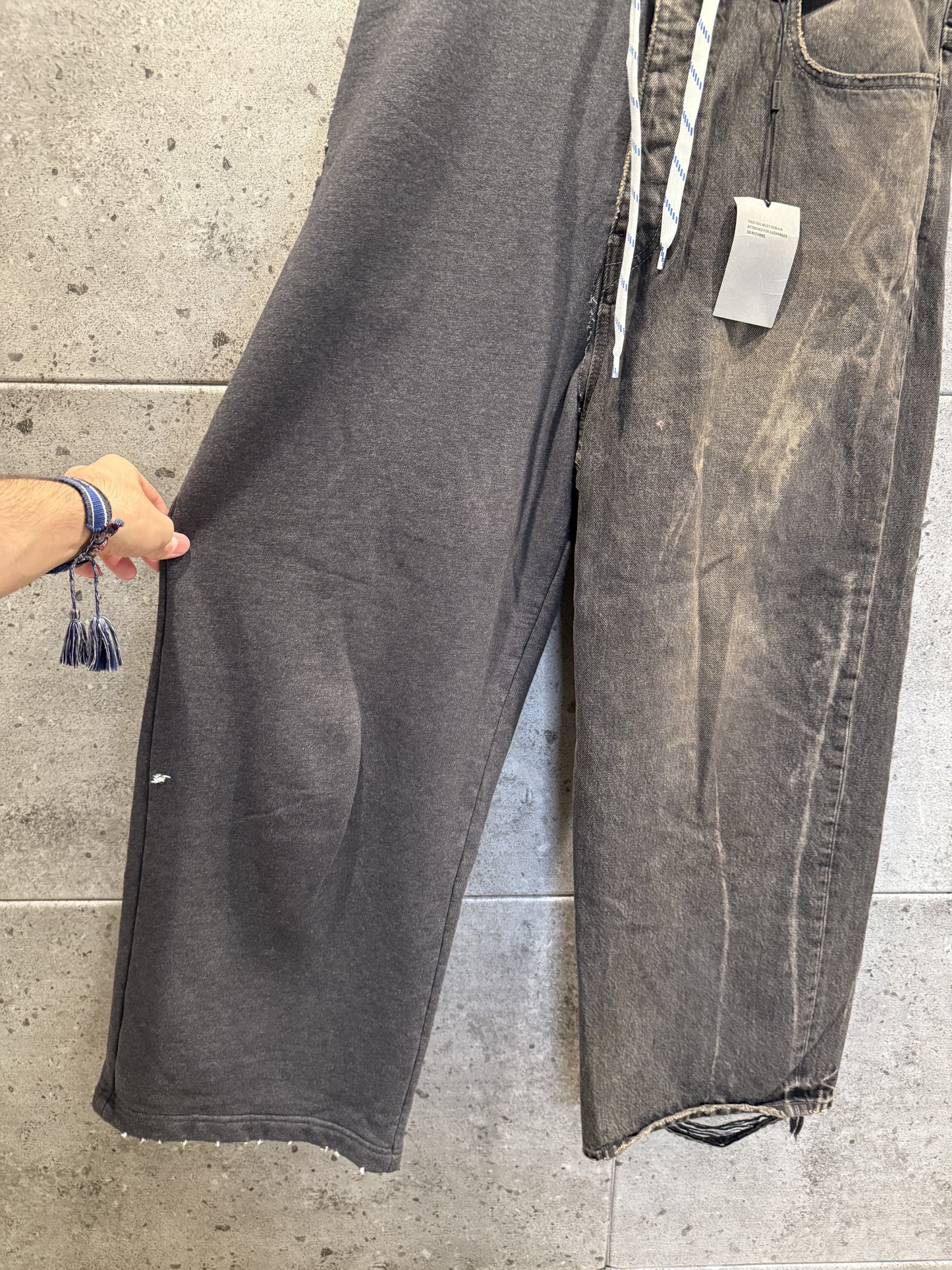 Balenciaga Hybrid Baggy Distressed Denim