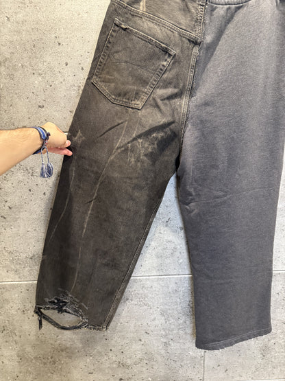 Balenciaga Hybrid Baggy Distressed Denim