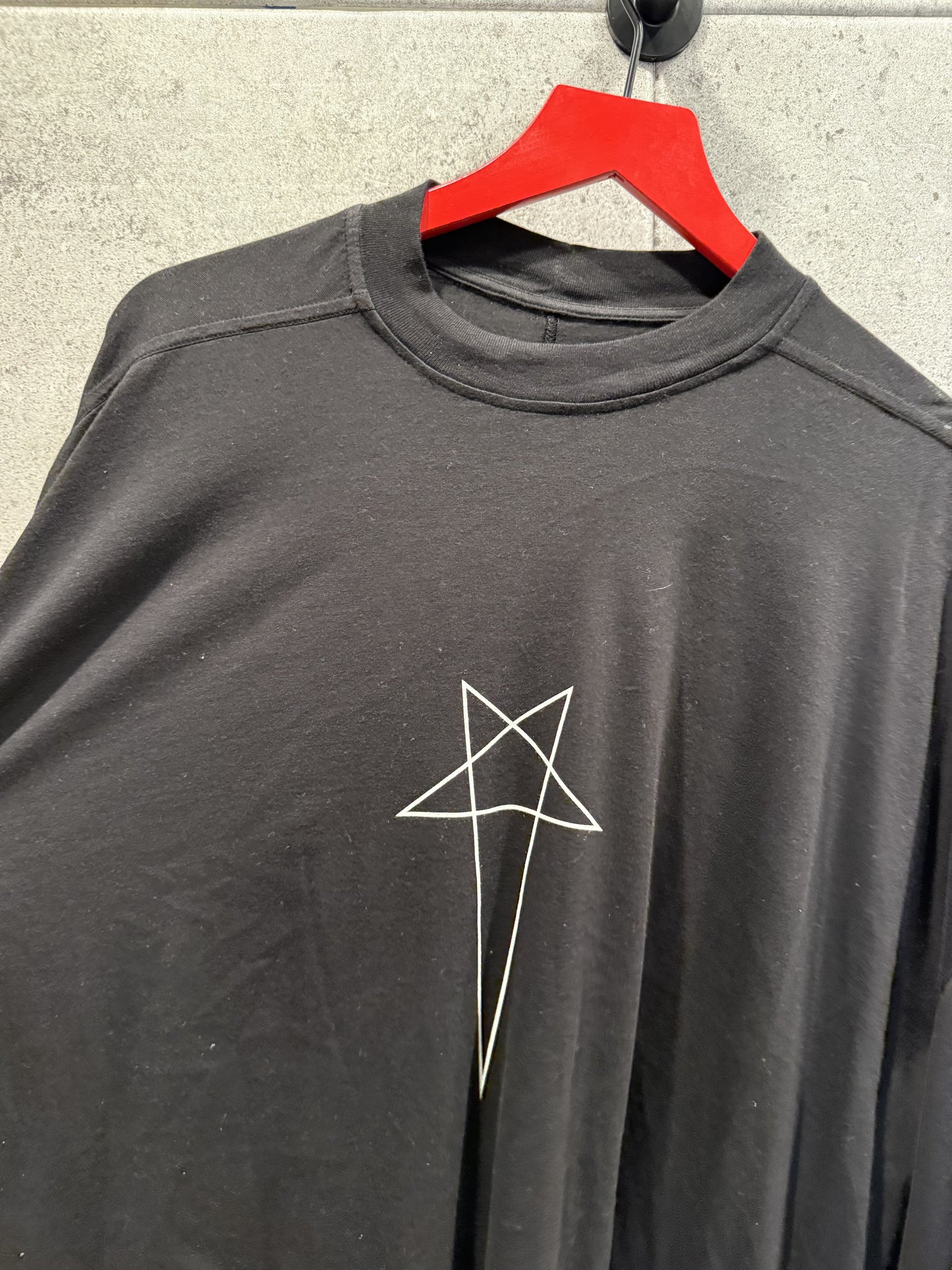 Rick Owens pentagram oversized t shirt