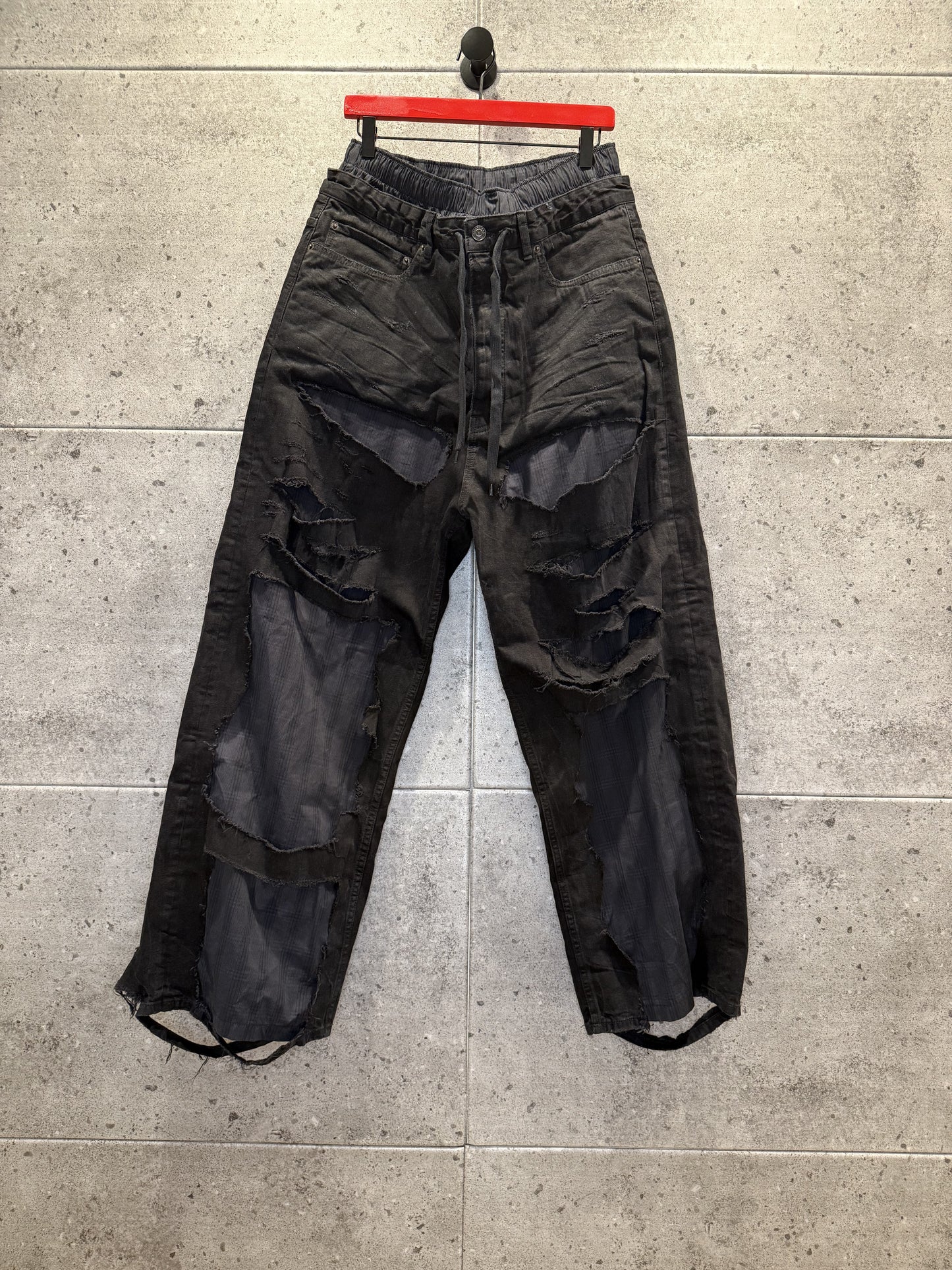 Balenciaga Baggy Patchwork Pyjama Denim Pants