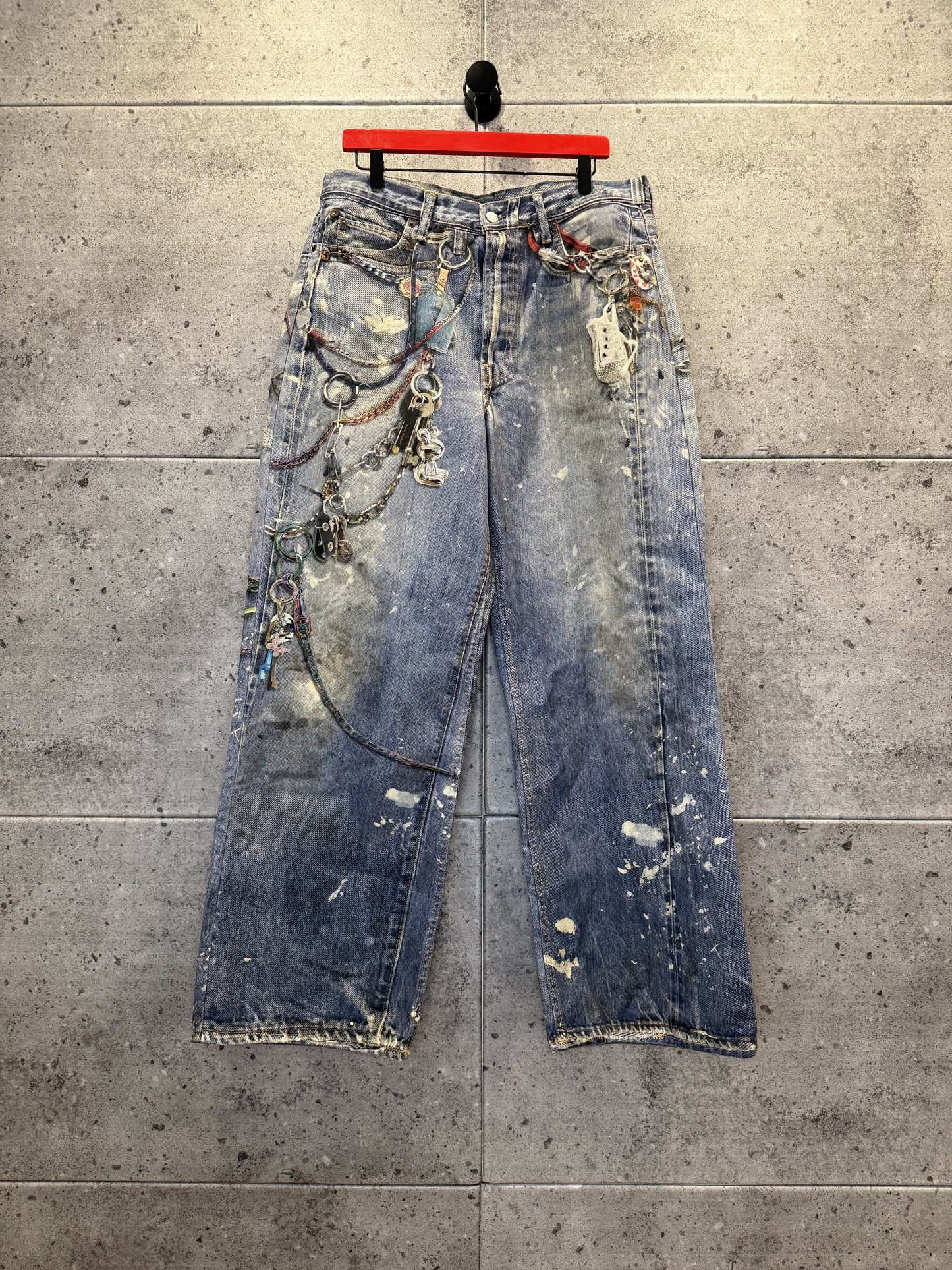 Acne Studios Trompe Loeili Keys Baggy Denim