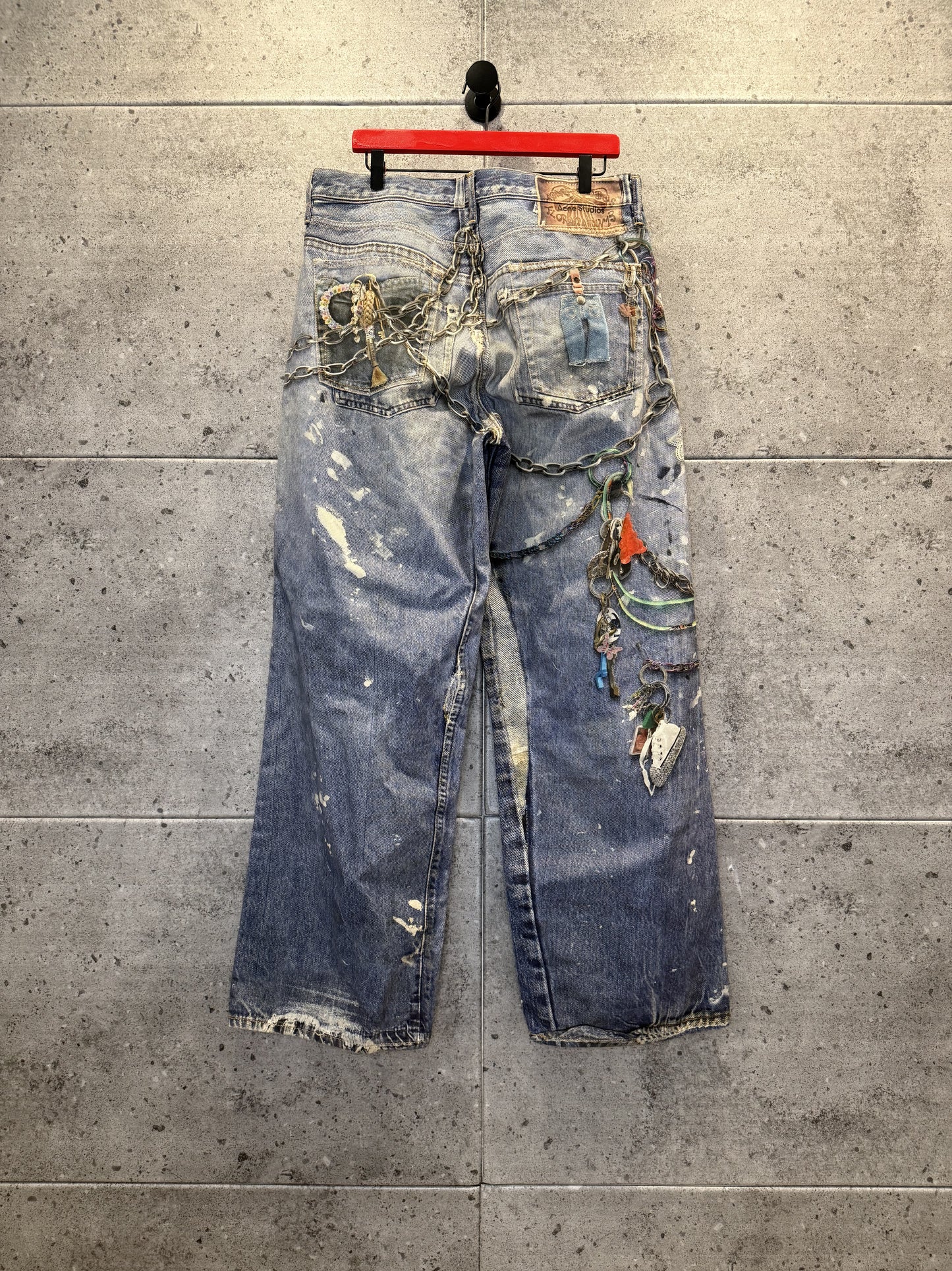 Acne Studios Trompe Loeili Keys Baggy Denim