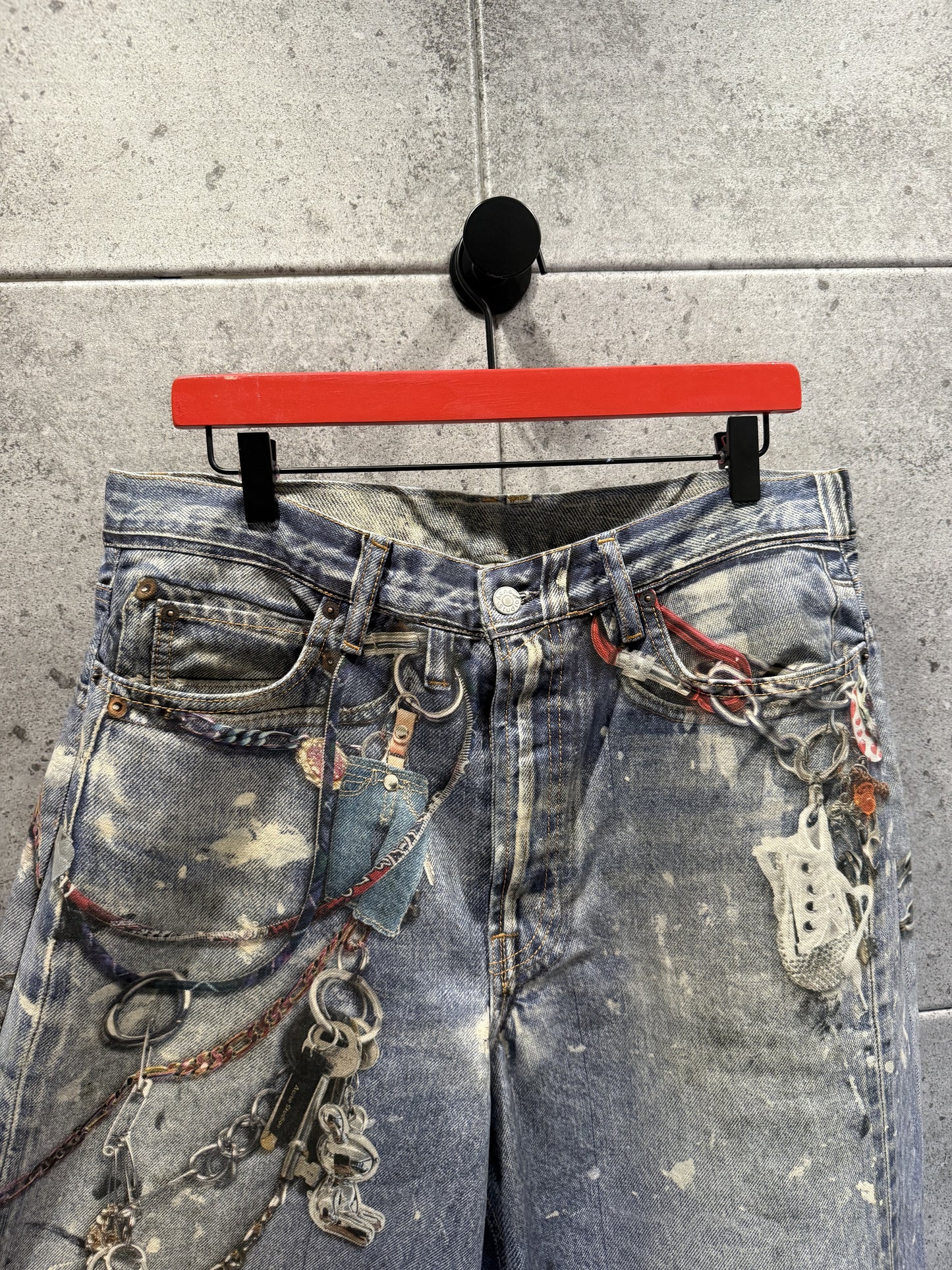 Acne Studios Trompe Loeili Keys Baggy Denim