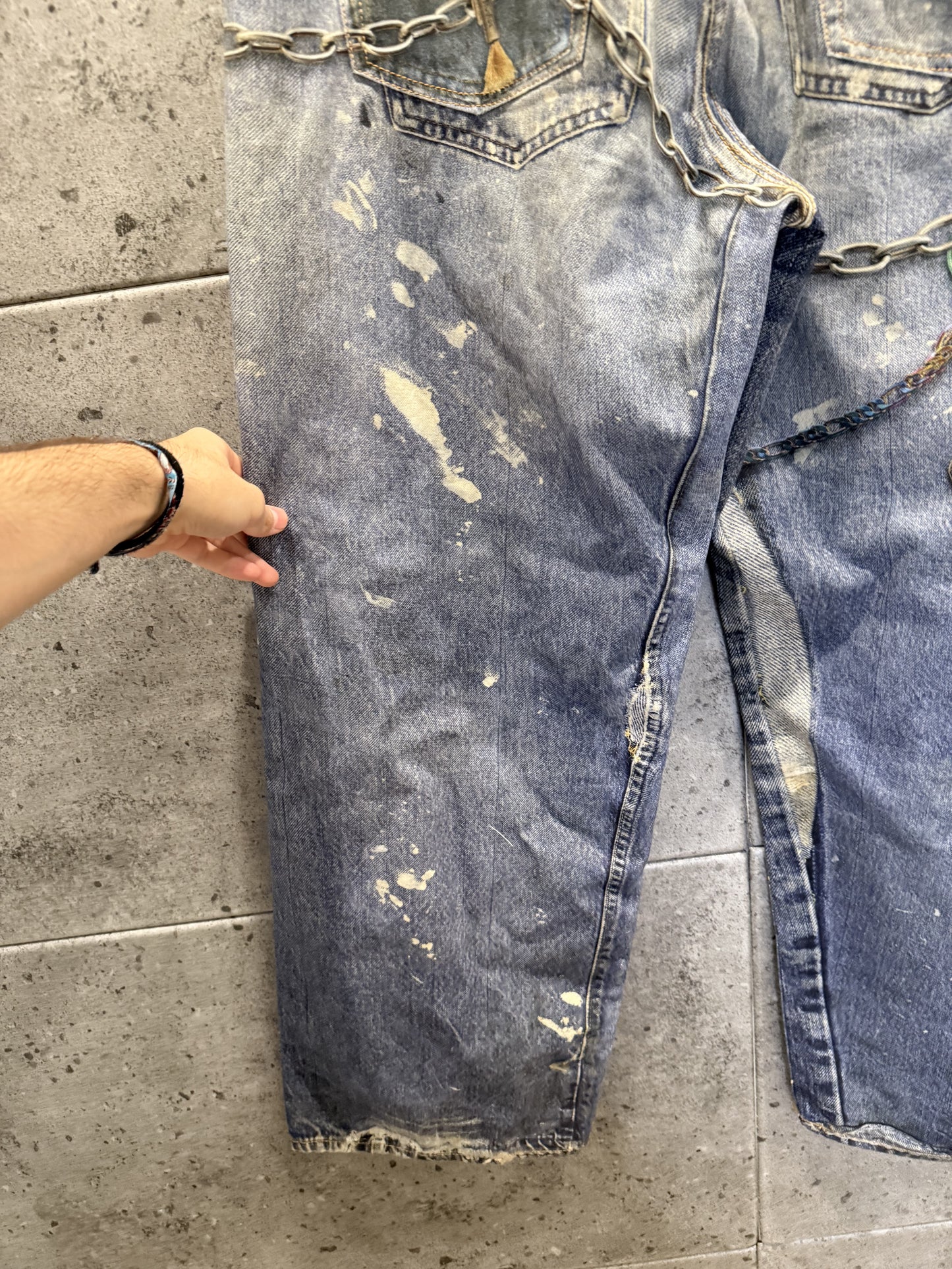 Acne Studios Trompe Loeili Keys Baggy Denim