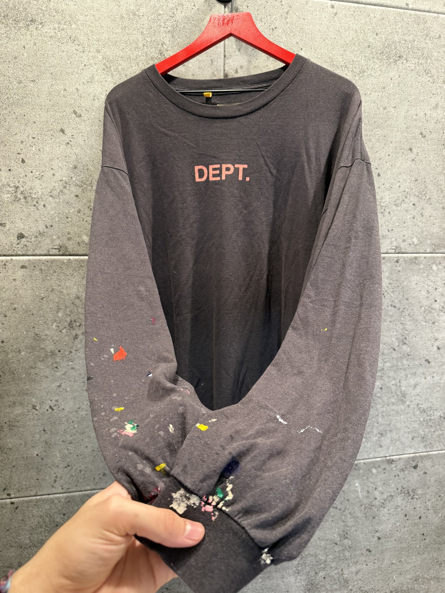 Gallery Dept Paint Splatter Longsleeve T Shirt