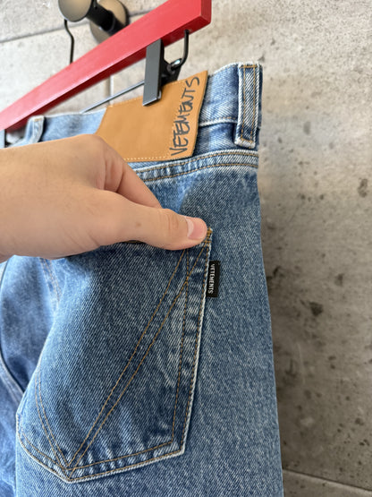 Vetements censored logo denim