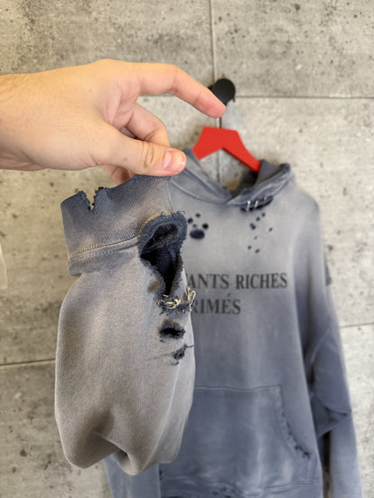 Enfants Riches Deprimes thrashed sunfaded logo hoodie