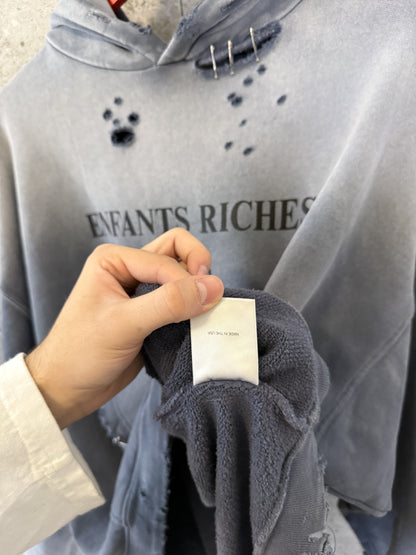 Enfants Riches Deprimes thrashed sunfaded logo hoodie