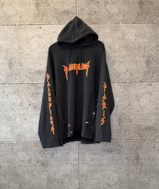 Balenciaga metal thrashed hoodie