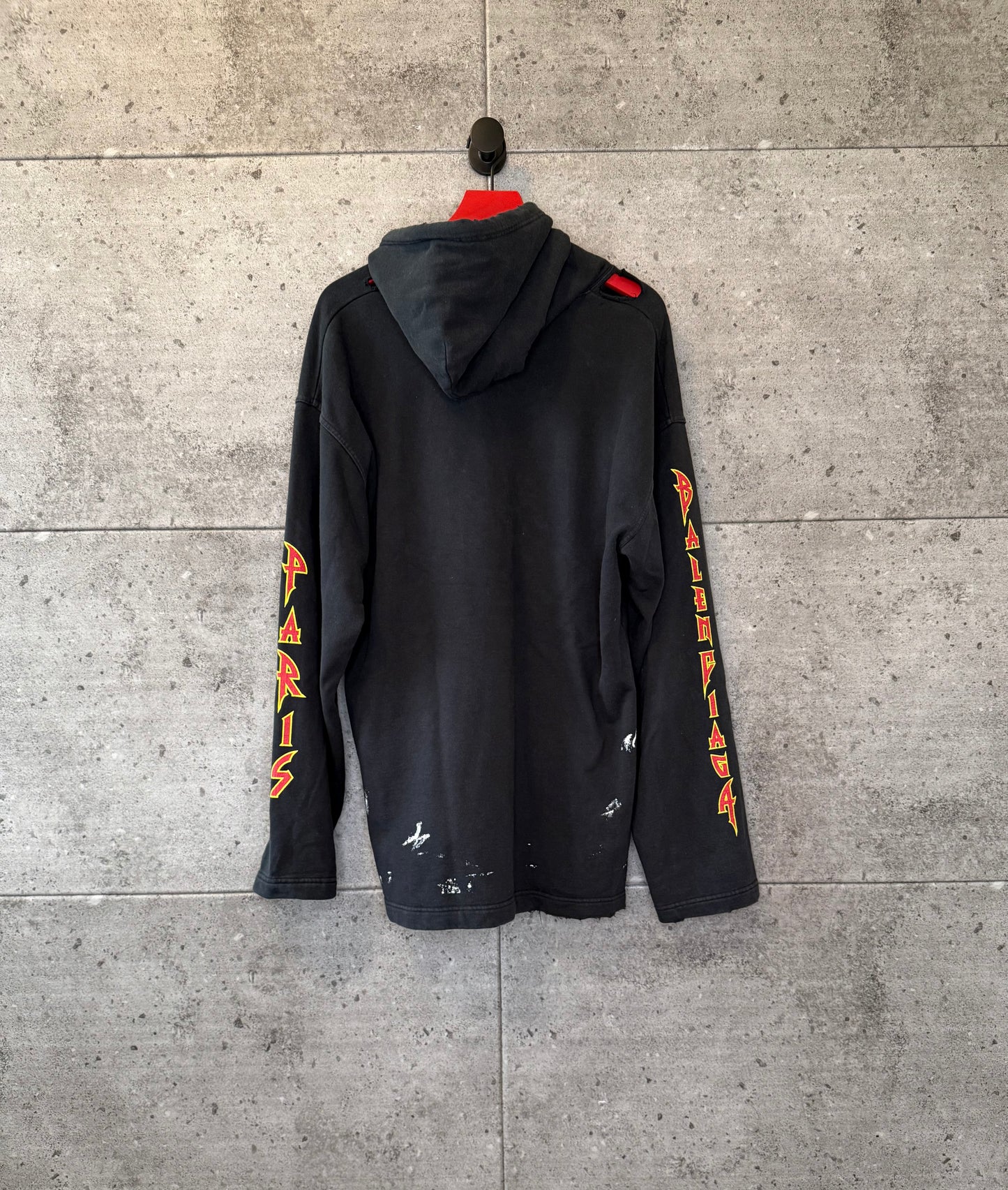 Balenciaga metal thrashed hoodie