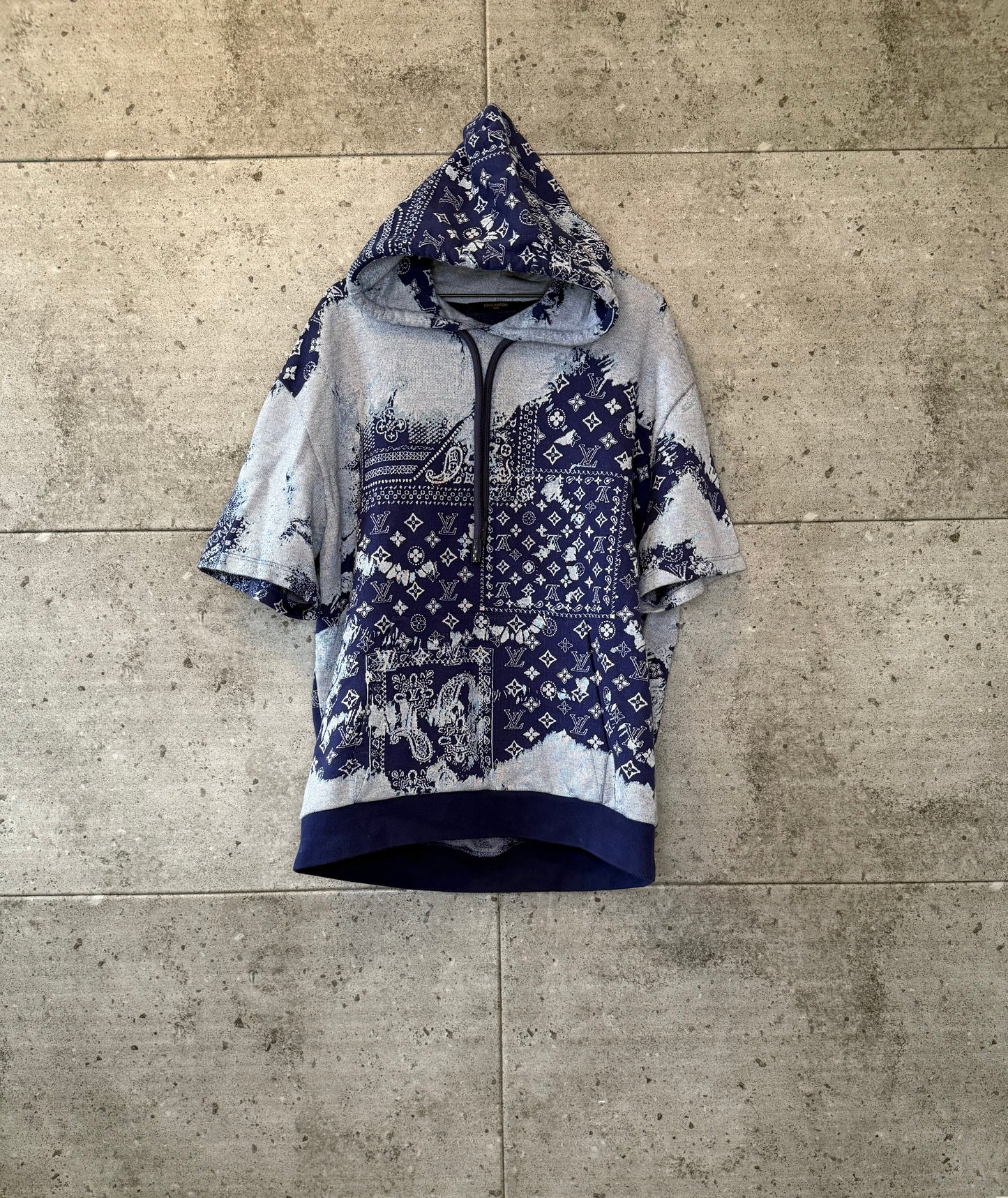 Louis Vuitton Virgil Abloh bandana sleeveless hoodie