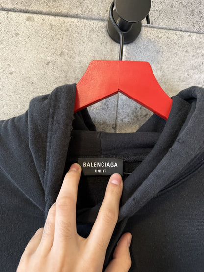 Balenciaga metal thrashed hoodie