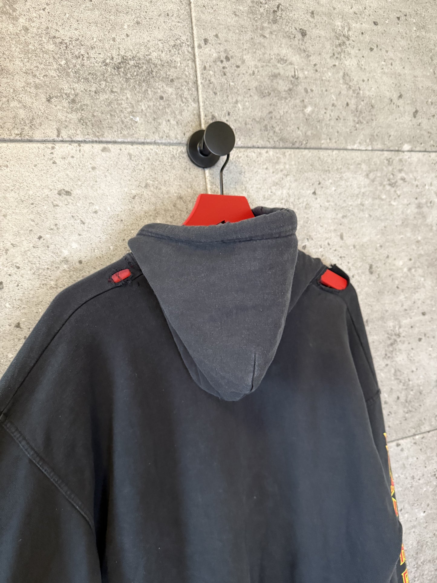 Balenciaga metal thrashed hoodie