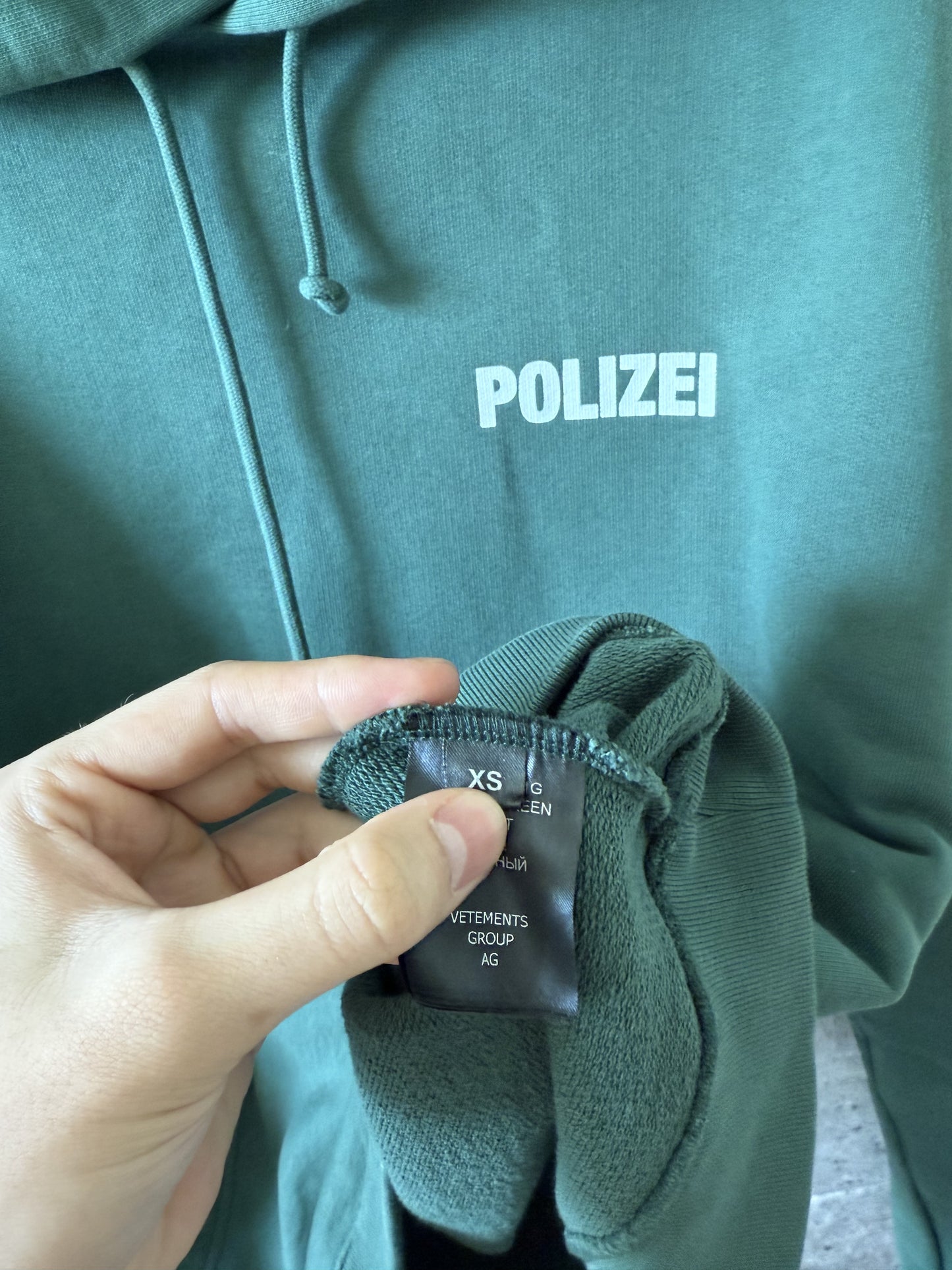 Vetements Polizei hoodie