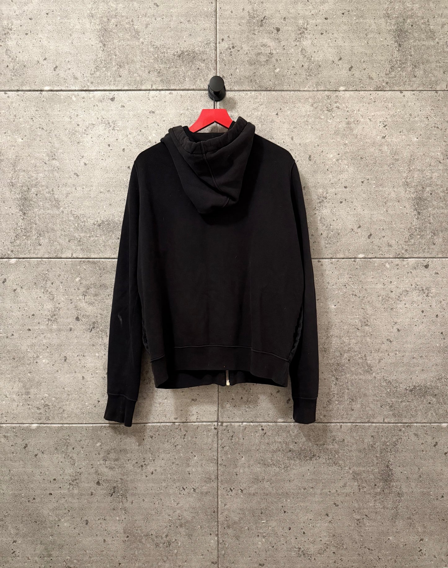 Rick owens nylon slab zip up hoodie