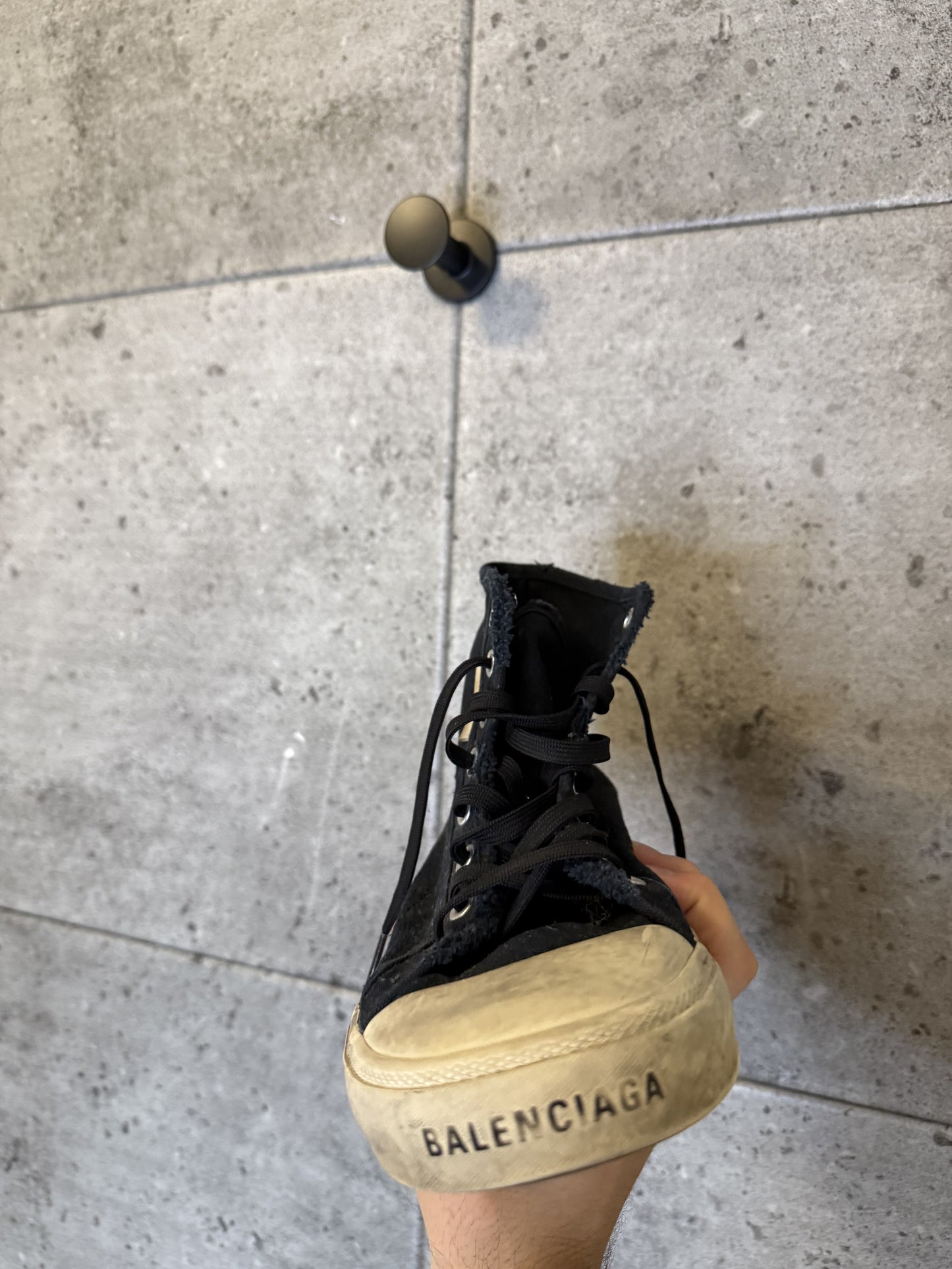 Balenciaga distressed paris sneakers