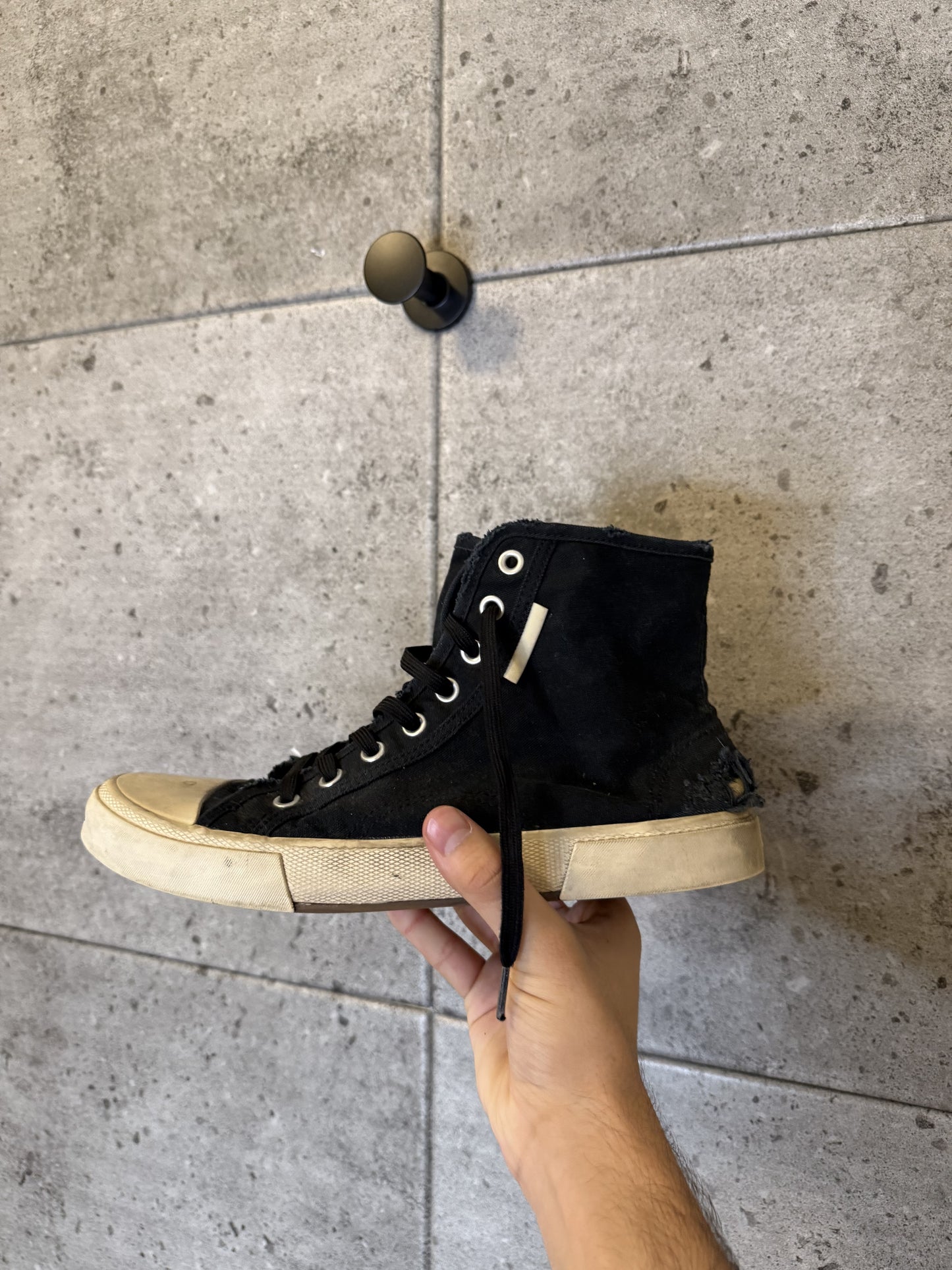 Balenciaga distressed paris sneakers