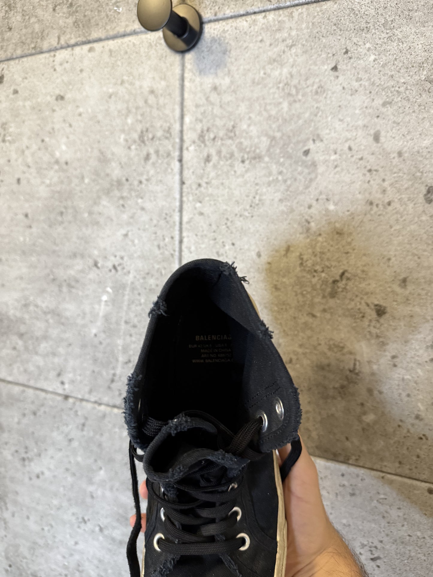 Balenciaga distressed paris sneakers