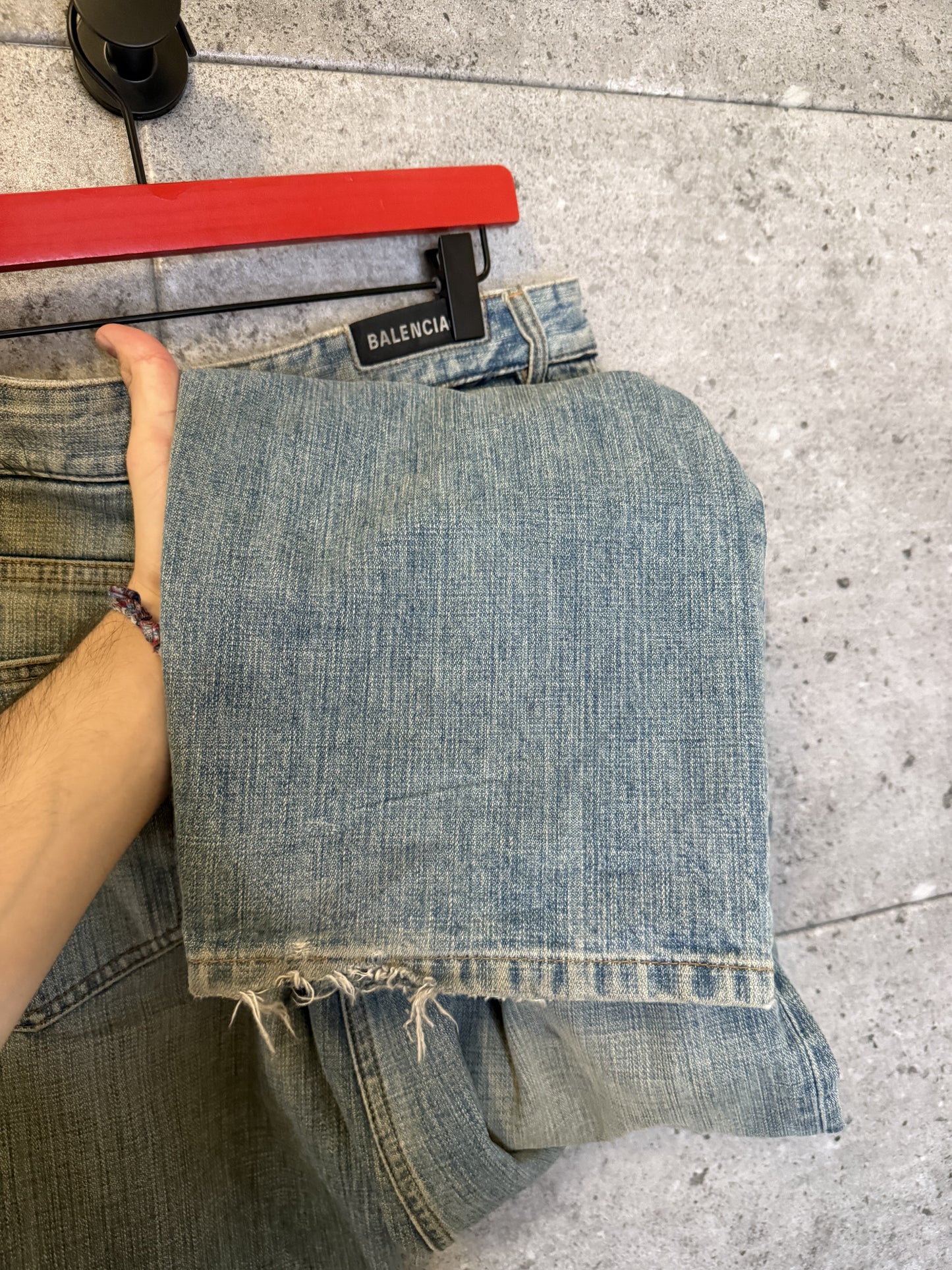 Balenciaga baggy japanese denim