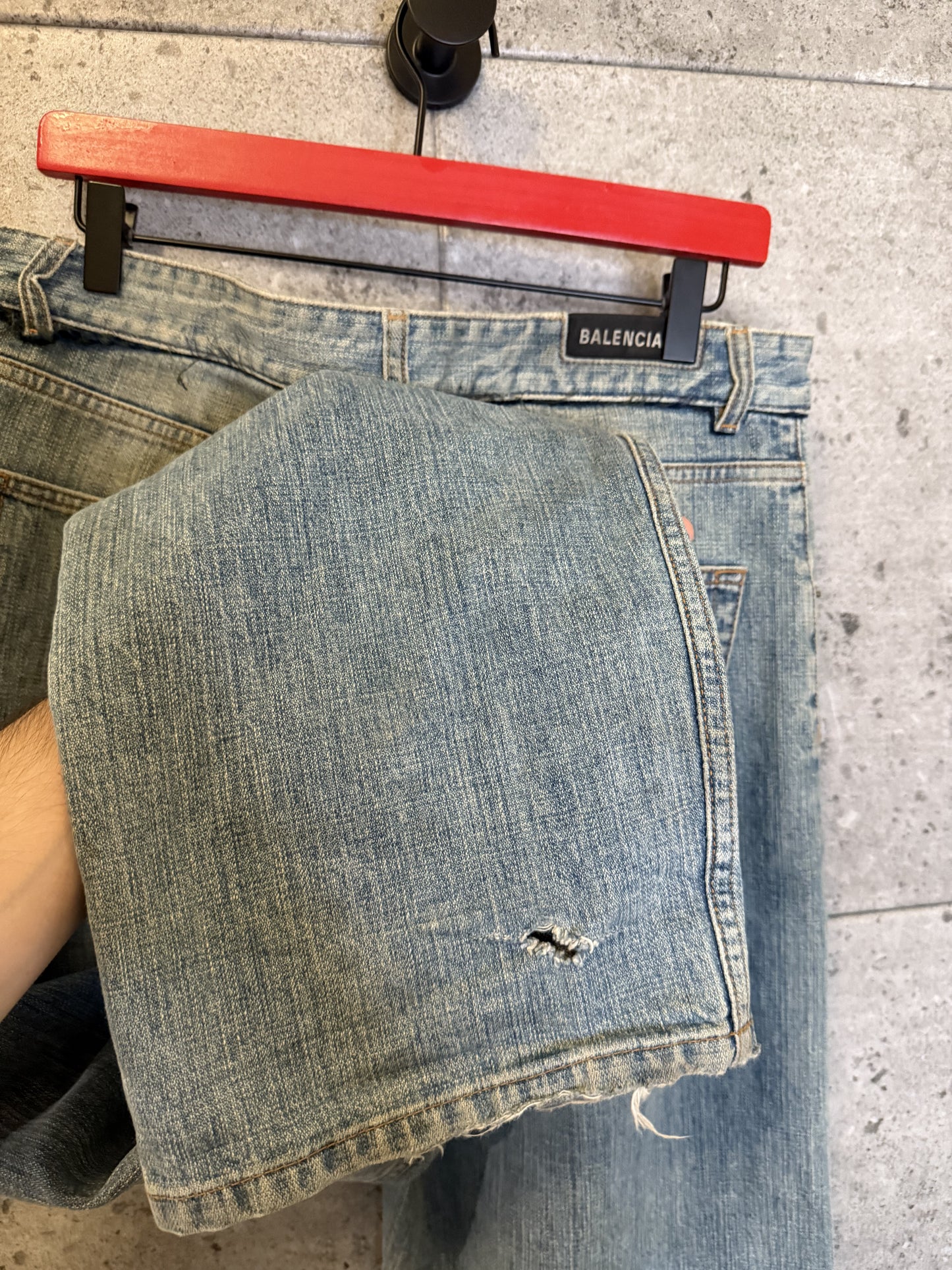 Balenciaga baggy japanese denim