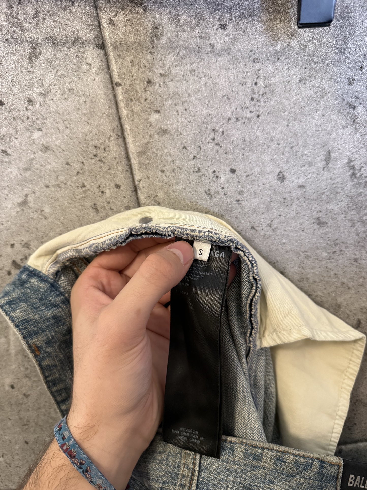 Balenciaga baggy japanese denim