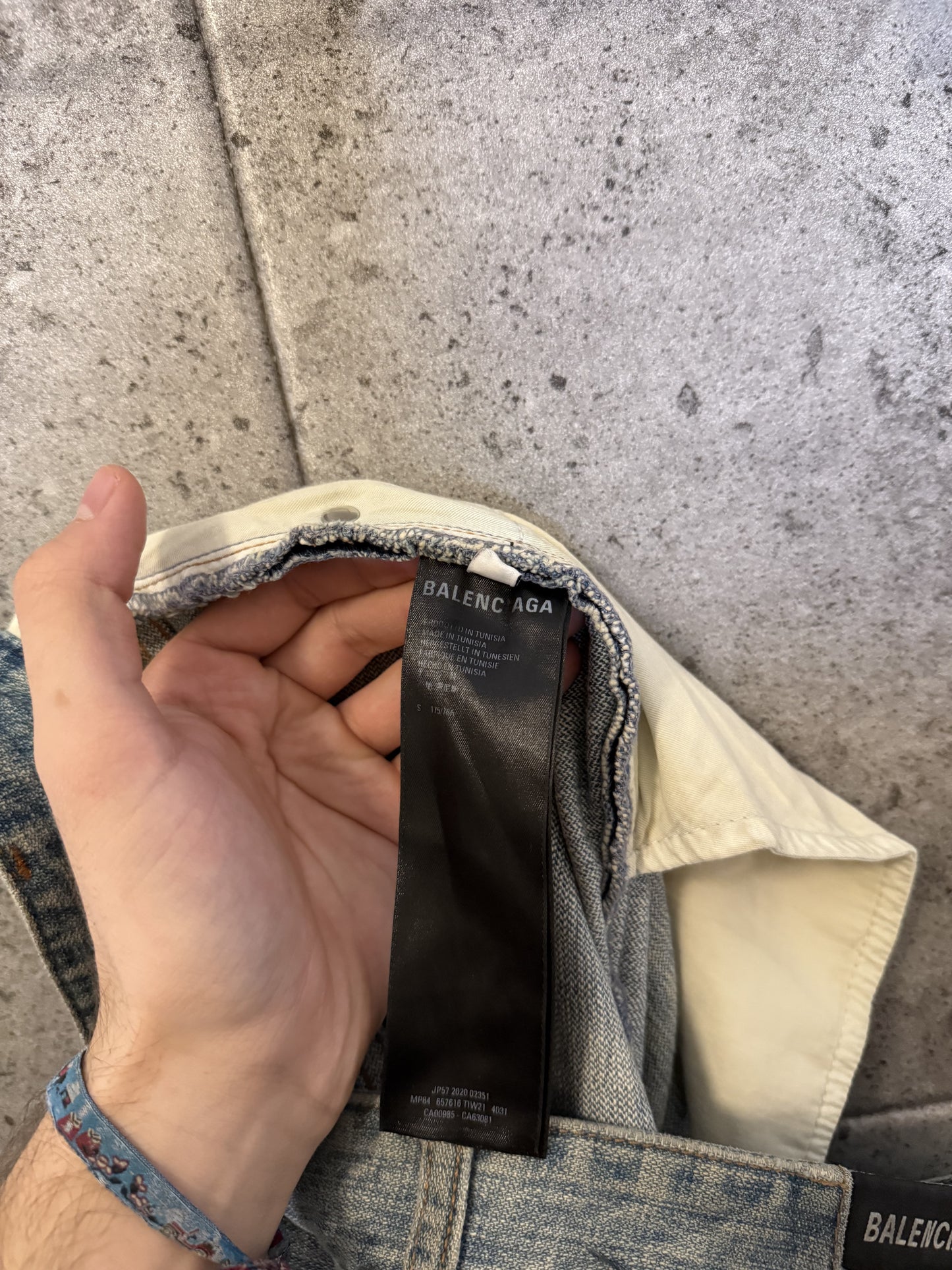 Balenciaga baggy japanese denim