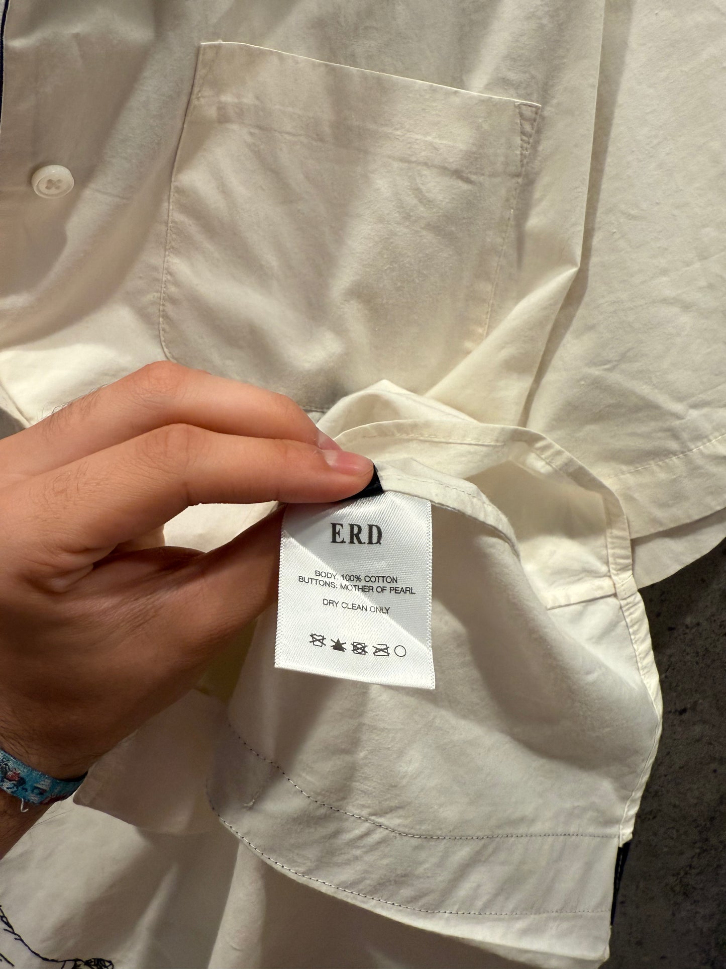 Enfants riches deprimes romance distress button up t shirt