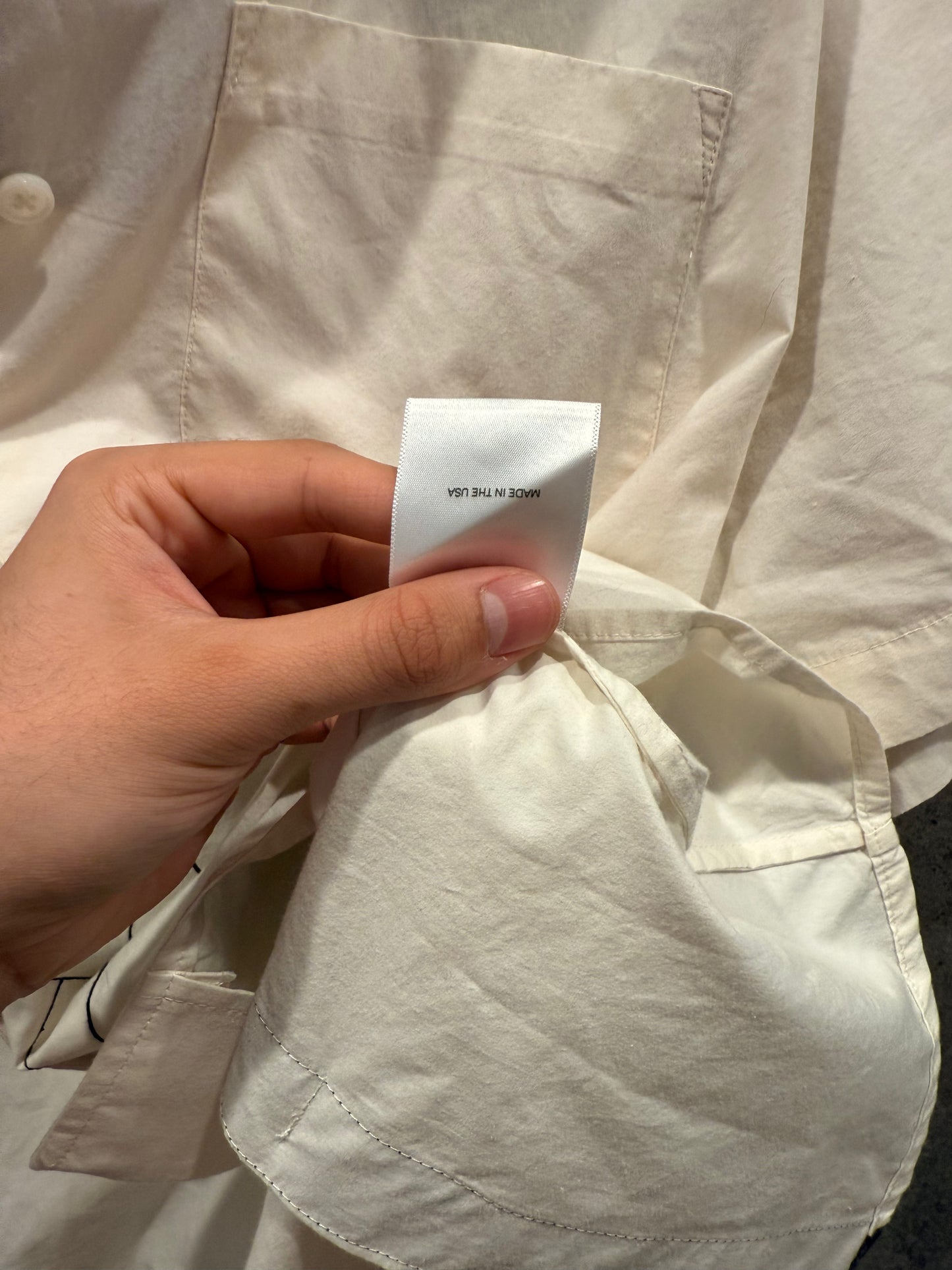 Enfants riches deprimes romance distress button up t shirt