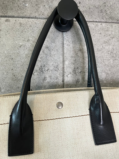 Saint Laurent Rive Gauche Large Canvas Tote Bag