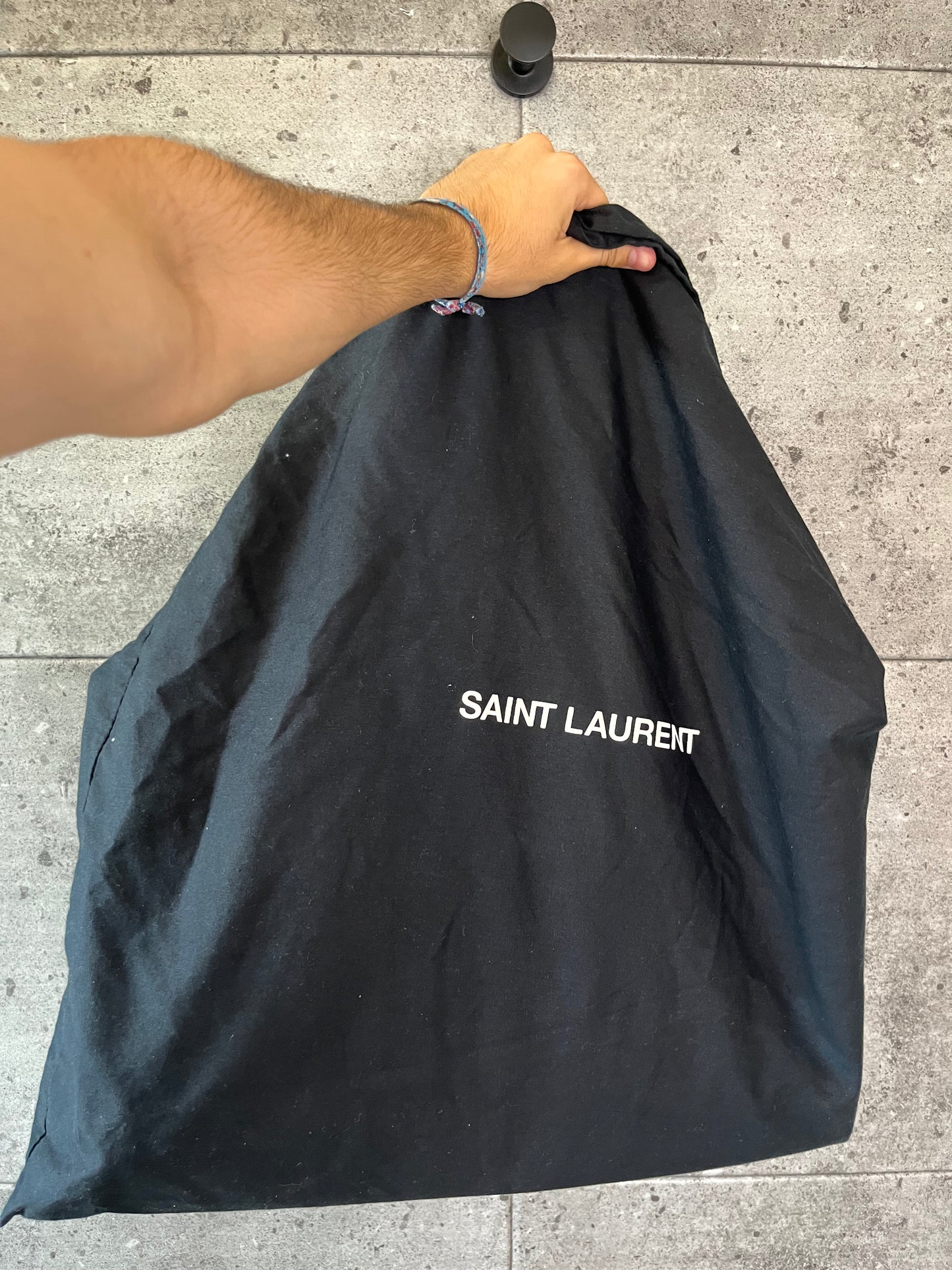 Saint Laurent Rive Gauche Large Canvas Tote Bag