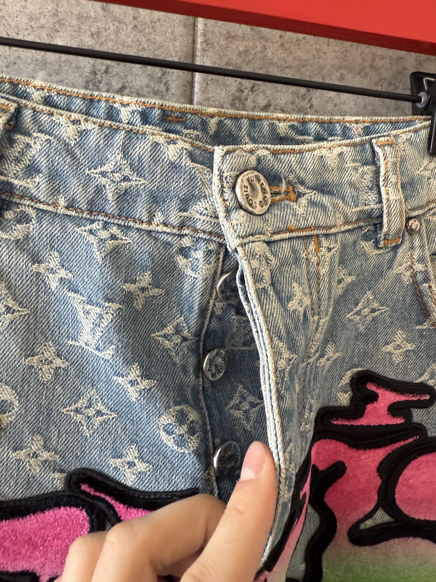 Louis Vuitton baggy tuffletage denim